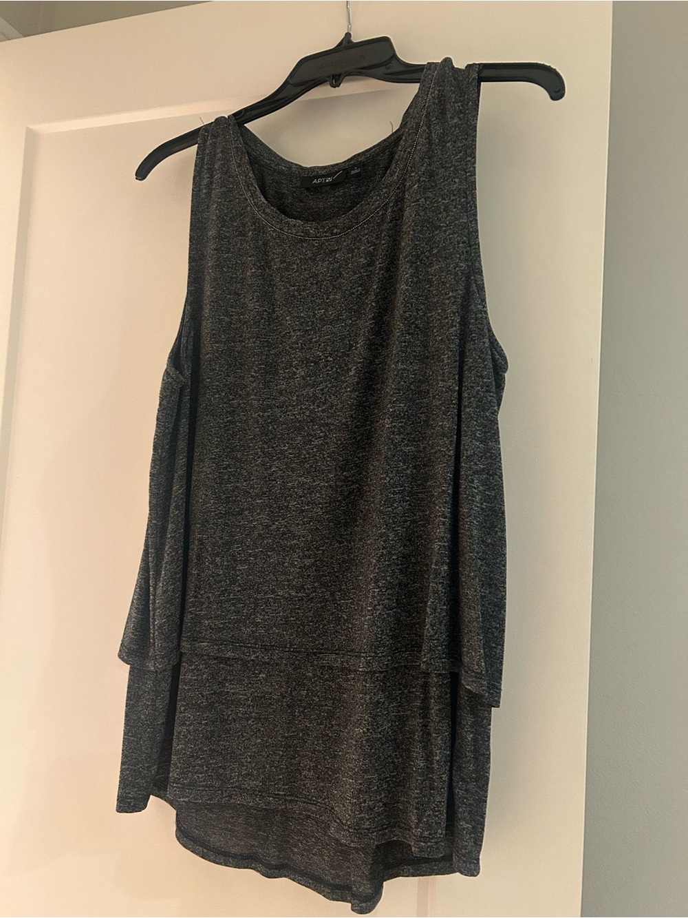 Apt. 9 Charcoal Layered Sleeveless Tank